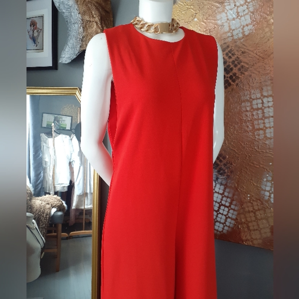 Zara Red Sleeveless Jumpsuit - Picture 10 of 16